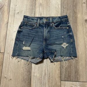 Distressed Denim Shorts